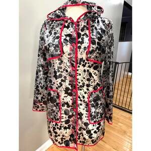 Torrid Disney Mickey Mouse Clear Vinyl Hooded Raincoat Rain Jacket Plus Size 2